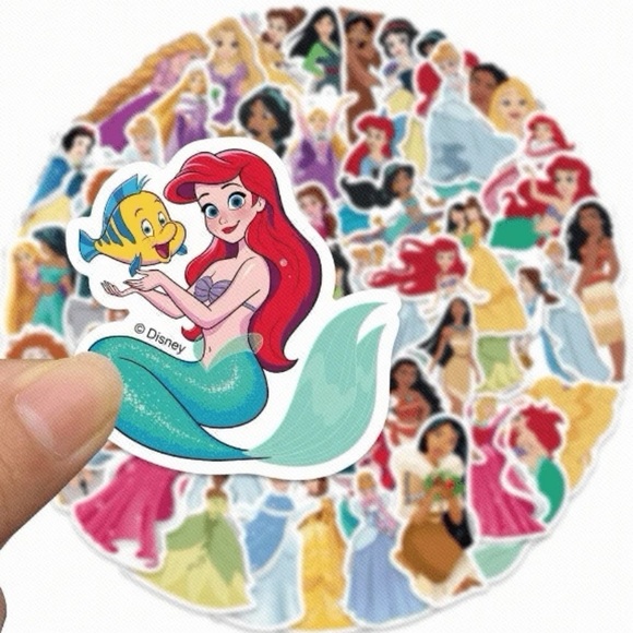 50 Pack Disney Princess Vinyl Stickers - Picture 3 of 6
